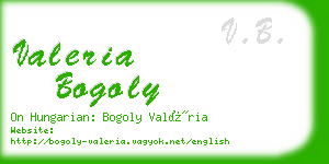 valeria bogoly business card